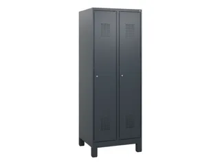 schoollocker,HxBxD 1630x600x500mm,2vak,vak B 300mm,cil.-slot,voeten - 2