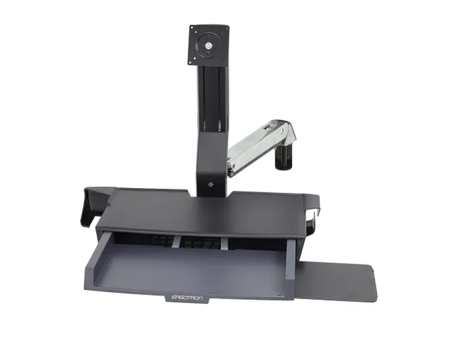 Ergotron Zit Sta Werkplek Muur Styleview Grijs