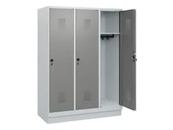 schoollocker,HxBxD 1630x1200x500mm,3vak,vak B 400mm,draaigrendel