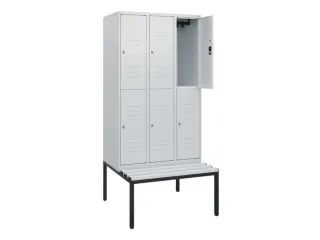 Dubbeldekse dekenkist,HxBxD 1950x900x815mm,3x2vak.,vak B 300mm - 2