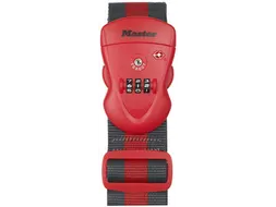 Kofferriem MasterLock TSA rood/zwart