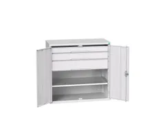 universele kast,HxBxD 1000x1050x550mm,1xStalen bodem,3lade(n)