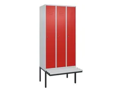 locker voor scheiding van kleding,HxBxD 2120x900x815mm,3vak