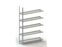 magazijnstelling,aanbouwveld,HxBxD 1850x1252x304mm,vaklast 80kg