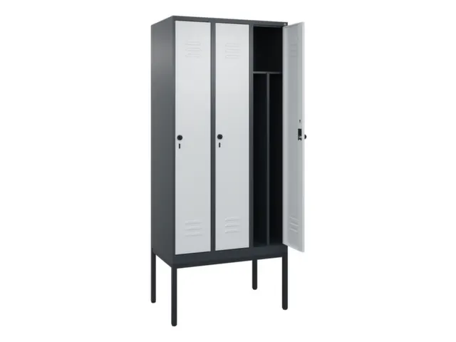 locker voor scheiding van kleding,HxBxD 2120x900x500mm,3vak