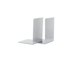 Boekensteun MAUL aluminium 16x15x21cm set 2 zilver - 9