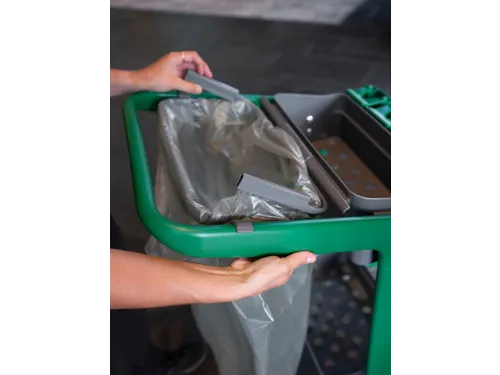 Vikan Hygiene vuilniszakhouder voor HyGo Mobile Cleaning Station grijs