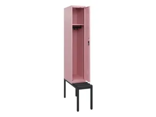 locker met bank,HxBxD 1950x300x815mm,1vak,vak B 300mm,cilinderslot - 1