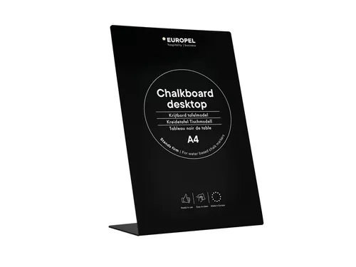 Krijtbord Europel L-standaard A4