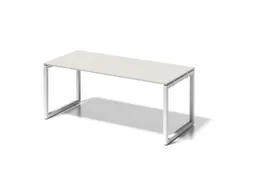 bureau,HxBxD 740x1800x800mm,blad grijswit,sledeframe verkeerswit