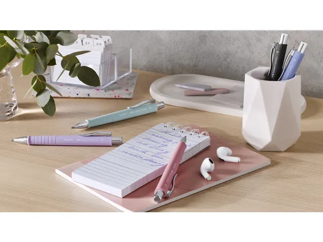 Balpen Faber-Castell Poly Ball XB pale iris