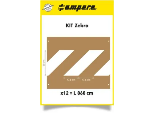 Sjablonenset,Zebra-Markering,V. Vloermarkeerapparaat,Speciaal Karton