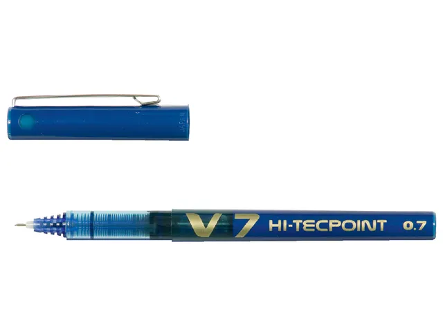 Roller Pilot Hi-Tecpoint V7 pointe moyenne 0,7mm Bleu