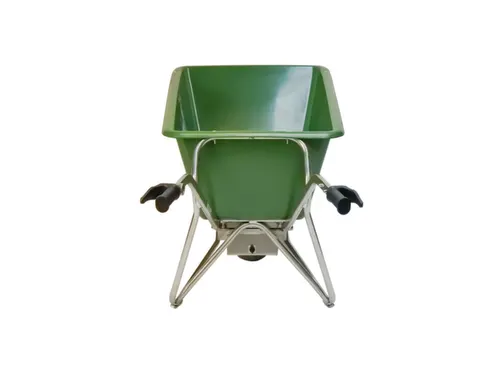 Elektrische kruiwagen,160l,HxBxD 800x680x1600mm,PP-bak,groen,aluminium