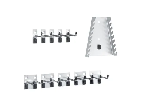 Assortiment De Supports P. Plaque De Rangement Perforée 11 Pièces