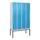 Z-garderobekast,HxBxD 2120x1200x500mm,vak B 150/300mm,cil.-slot