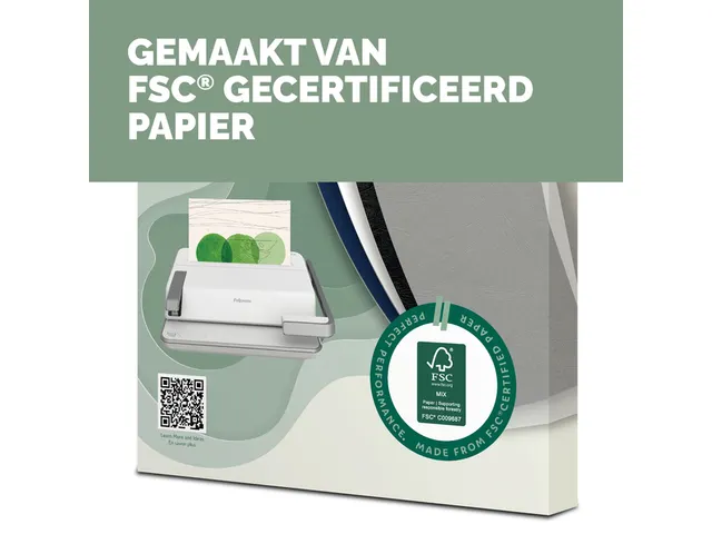 Voorblad Fellowes A4 FSC translucent papier 150gram 50vel
