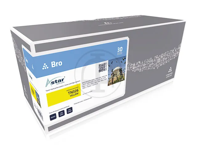AS13326 Astar Brother TN326Y HLL toner geel rebuilt 3500pagina's