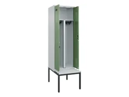 PBM-locker met bank,HxBxD 2120x600x815mm,2vak,vak B 300mm