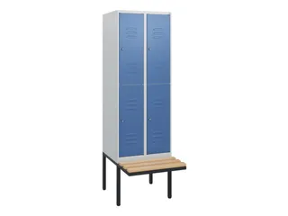 Dubbeldekse dekenkist,HxBxD 1950x600x815mm,2x2vak.,vak B 300mm - 1