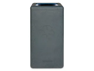 Circulaire Afvalbak BrickBin Paper 65 Liter Grijs Blauw - 3