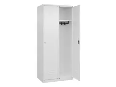 locker,HxBxD 1850x800x500mm,2vak,vak B 400mm,cil.-slot,staand op vloer