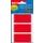 Apli Gekleurde Etiketten 34x67mm Rood