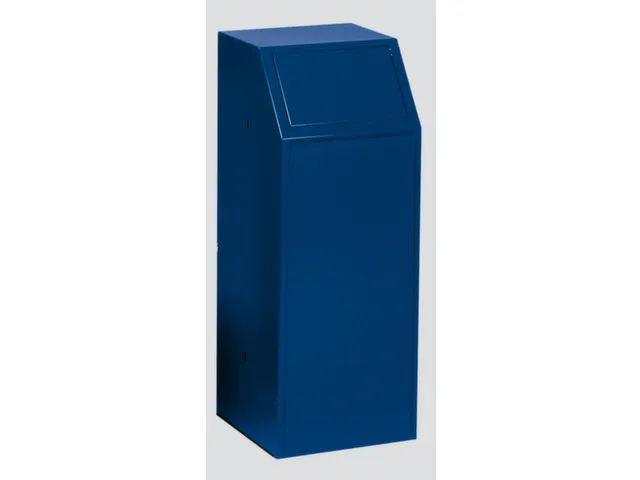 afvalverzamelaar 1x68l HxBxD 1000x400x400mm binnenbak staal Blauw