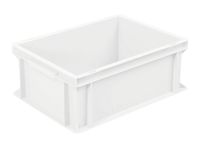 Euronorm Stapelkrat Hxlxb 170x400x300mm 16liter Gesloten Wit