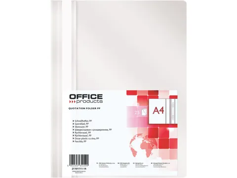 Office Products Snelhechtmap PP A4 Wit