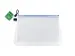 Pochette zip soufflet Foldersys EVA A4 bleu