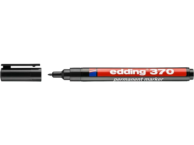 Viltstift edding 370 rond 1mm zwart