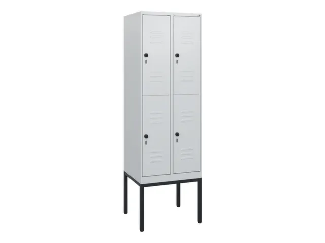 dubbeldekse locker,HxBxD 1950x600x500mm,2x2vak.,vak B 300mm