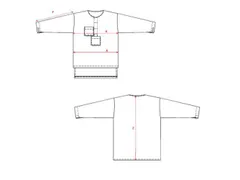 606G baaihemd, marine, maat M, per stuk