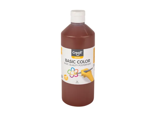 Plakkaatverf Creall basic donkerbruin 500ml