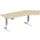 Elektrisch in hgte vst. hoekbureau,HxBxD 730-1230x2166x1130mm