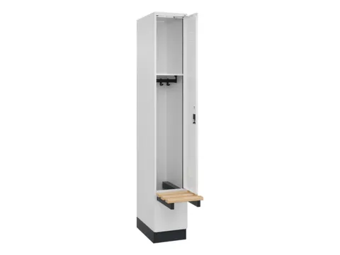 locker met bank,HxBxD 1950x300x815mm,1vak,vak B 300mm,cilinderslot