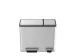 Ecocasa Recycler Pedaalemmer 30+15 Liter mat RVS