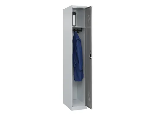 locker,HxBxD 1850x300x500mm,1vak,vak B 300mm,cil.-slot,staand op vloer