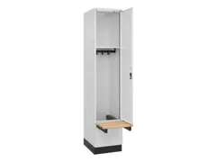 locker met bank,HxBxD 1950x400x815mm,1vak,vak B 400mm,cilinderslot