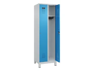 locker,HxBxD 1950x600x500mm,2vak,vak B 300mm,cil.-slot,voeten - 2