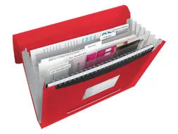 Projectmap Vivida Pp A4 Rood 6 Vaks