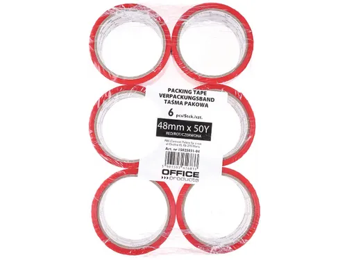Verpakkingstape rood 48mmx46m
