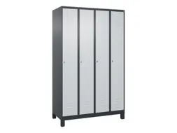 locker,HxBxD 1950x1200x500mm,4vak,vak B 300mm,cil.-slot,voeten