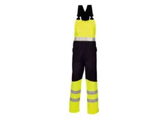 Havep 20007 Amerikaanse overall, fluo geel/marineblauw, maat 48, per s