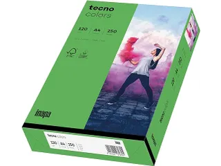 Inapa Tecno colors Gekleurd papier A4 Intens Groen 120 gram 250 vel - 1