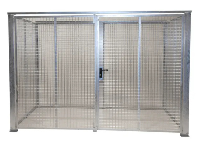 Gasflessendepot 104 Gasflessen 2060x3100x2100mm Staal/draadgaas