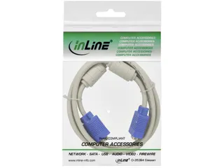 Kabel Inline S VGA 15HD M-M 2 meter beige en blauw - 2