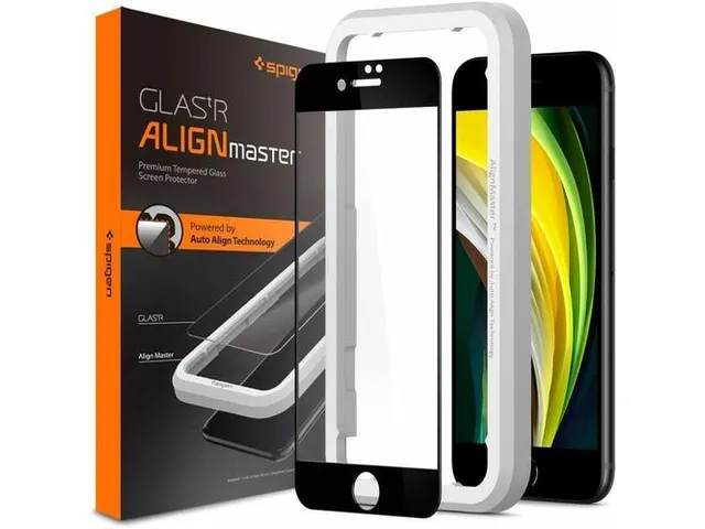 Spigen AGL01294 Privacy screen protector iPhone SE22/20/8/7 AlignMaste