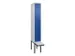 locker voor scheiding van kleding,HxBxD 2120x300x815mm,1vak